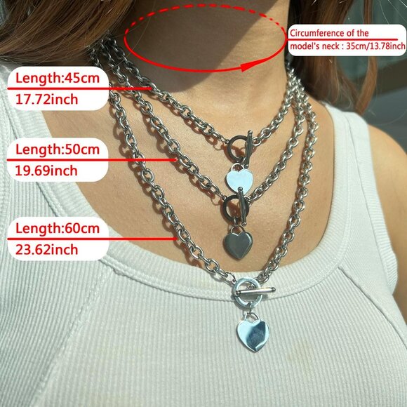 Stainless Steel Link Chain Necklace for Women - Picture 3 of 9